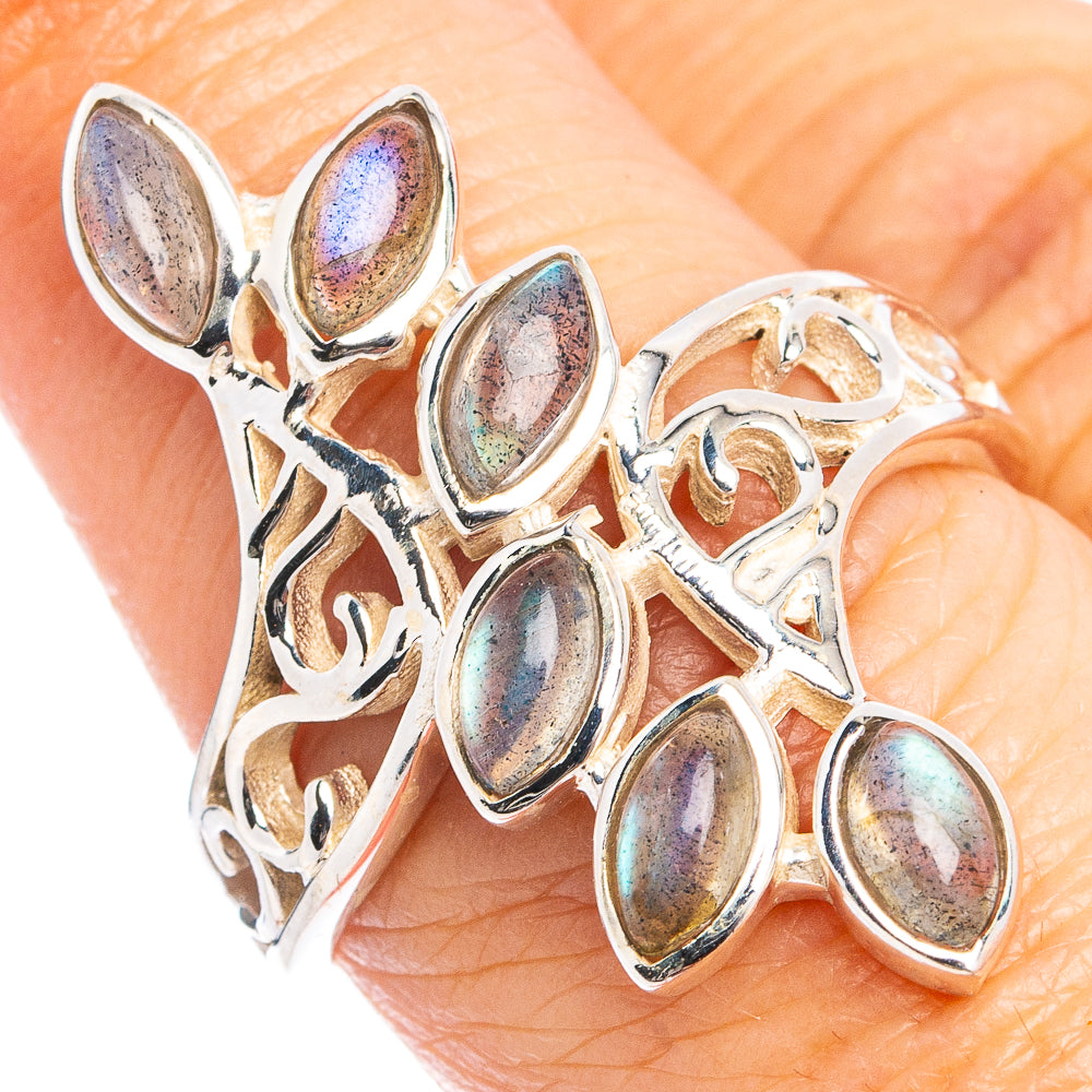 Labradorite Ring Size 8 (.925 Sterling Silver)