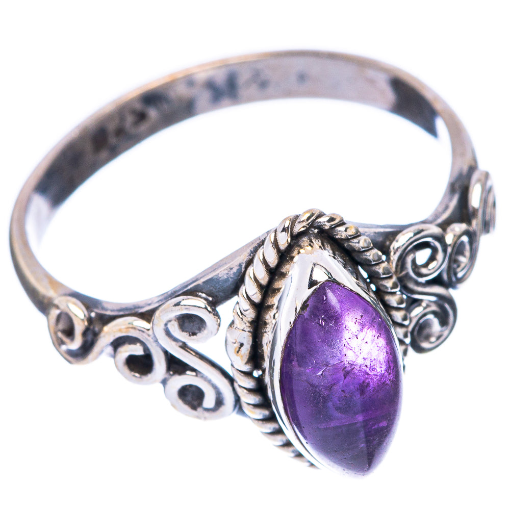 Amethyst Dainty Ring Size 7.75 (925 Sterling Silver) R5759