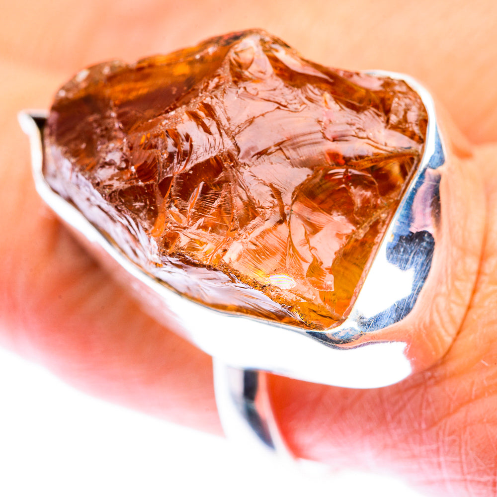 Large Raw Citrine Ring Size 9.5 (925 Sterling Silver) RING140250