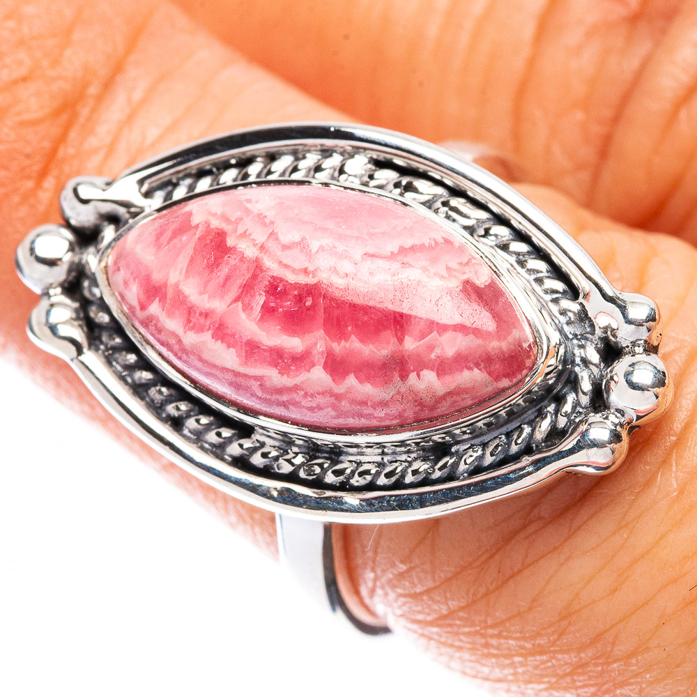 Premium Rhodochrosite Ring Size 6.75 (925 Sterling Silver) R1839