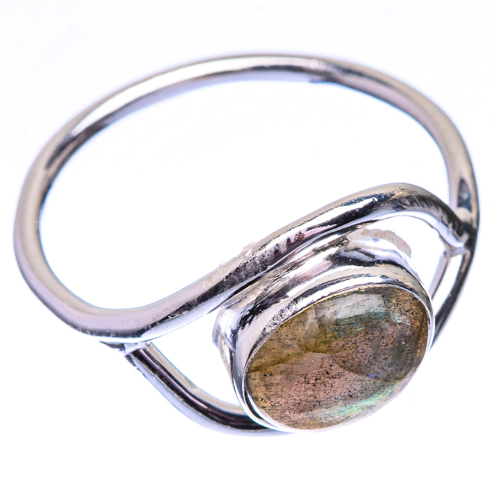 Labradorite Dainty Ring Size 6 (925 Sterling Silver) R142556