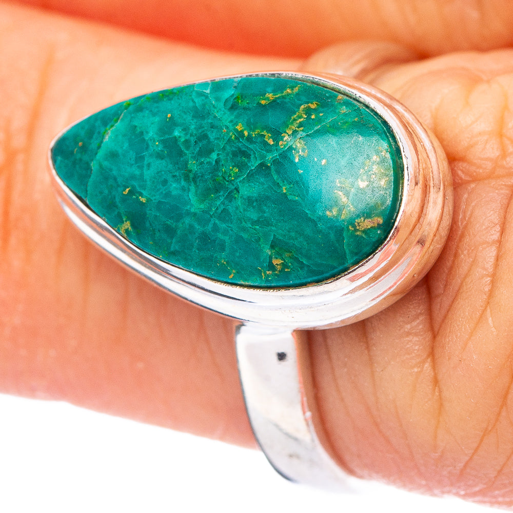 Chrysocolla Ring Size 6 (.925 Sterling Silver)