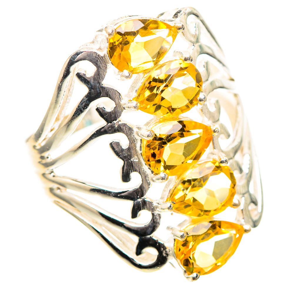 Faceted Citrine 925 Sterling Silver Ring Size 9 (925 Sterling Silver) RING139608