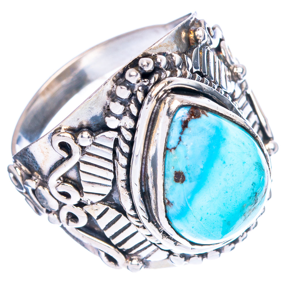 Rare Golden Hills Turquoise Ring Size 7.75 (925 Sterling Silver) R4602