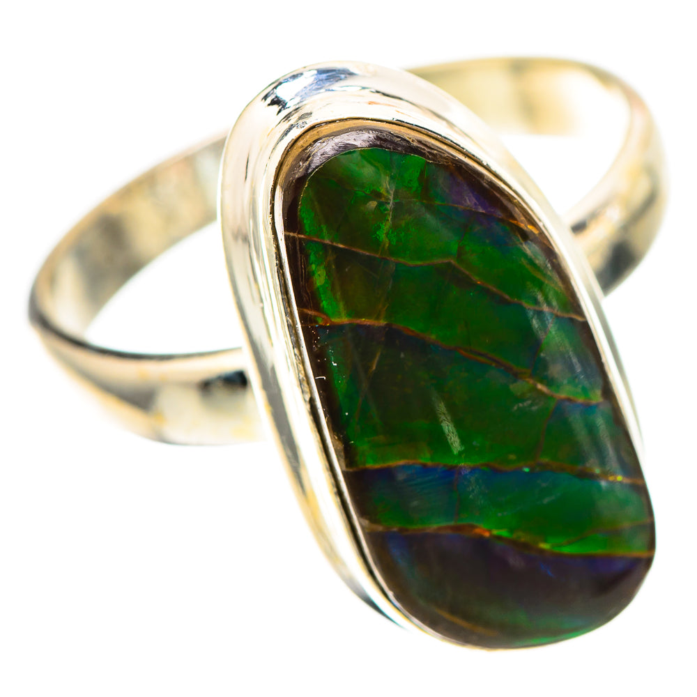 Canadian Ammolite 925 Sterling Silver Ring Size 9.75 (925 Sterling Silver) RING139556