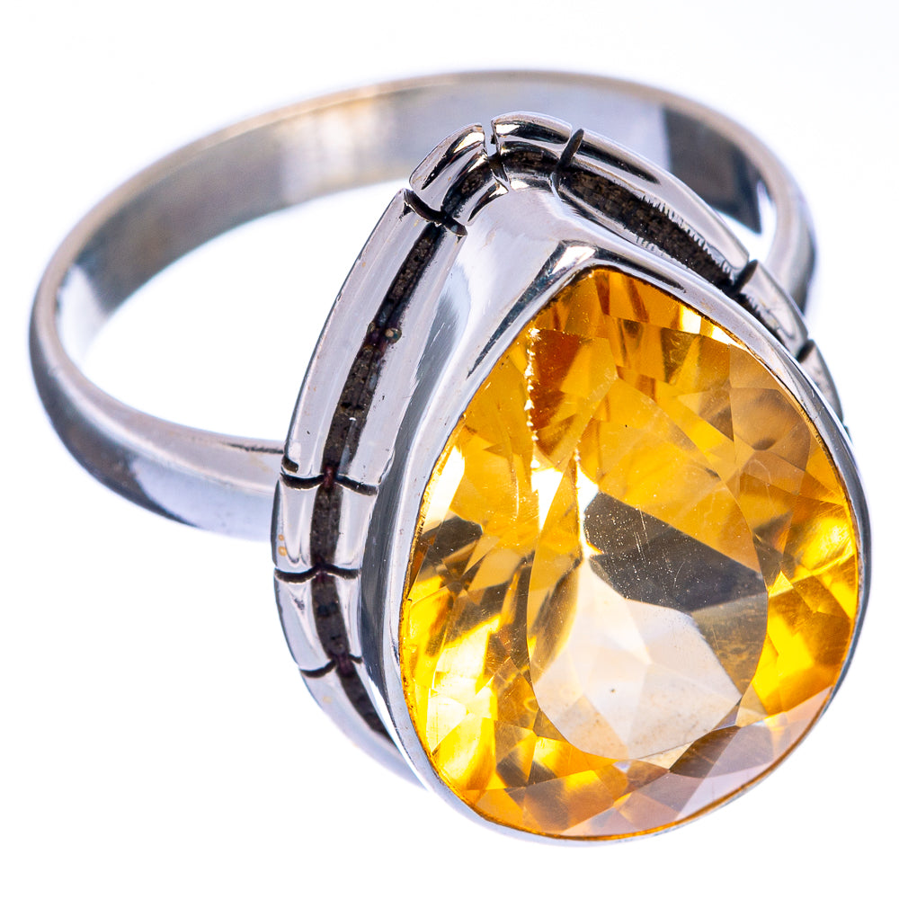 Faceted Citrine Ring Size 9.75 (925 Sterling Silver) R144545