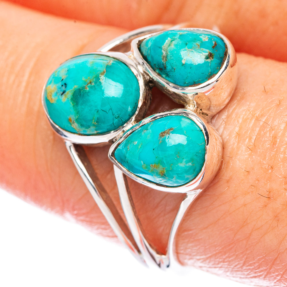 Chrysocolla Ring Size 9 (925 Sterling Silver) R2762
