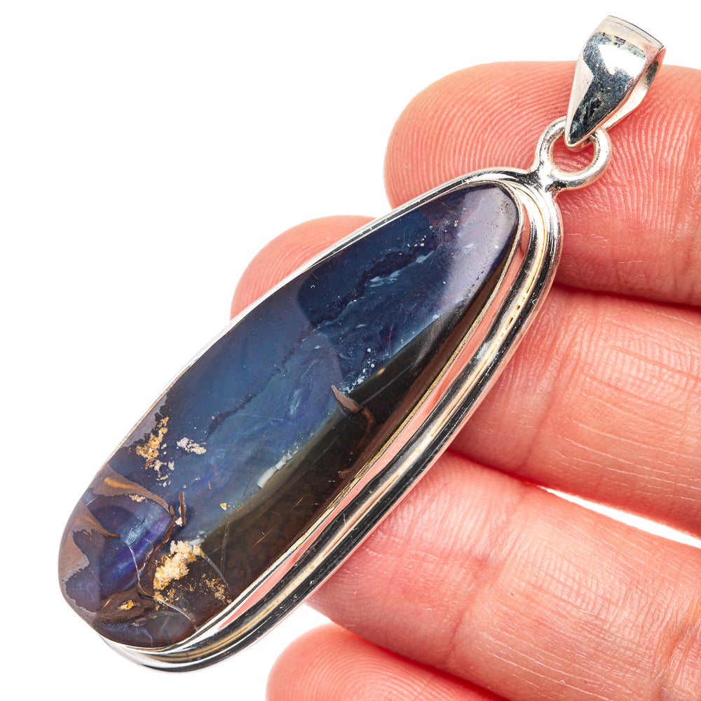 Boulder Opal Pendant 2 1/4" (925 Sterling Silver) P39252