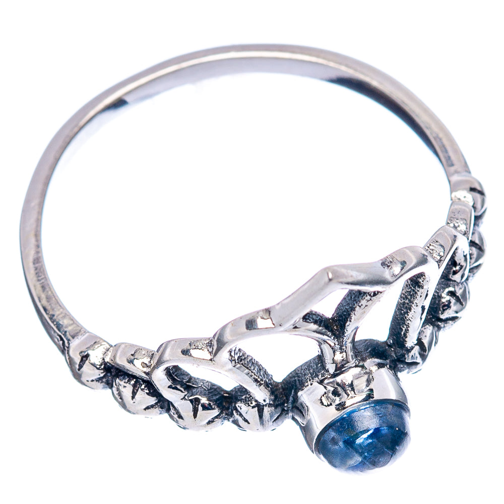 Kyanite Crown Dainty Ring Size 7.75 (.925 Sterling Silver)