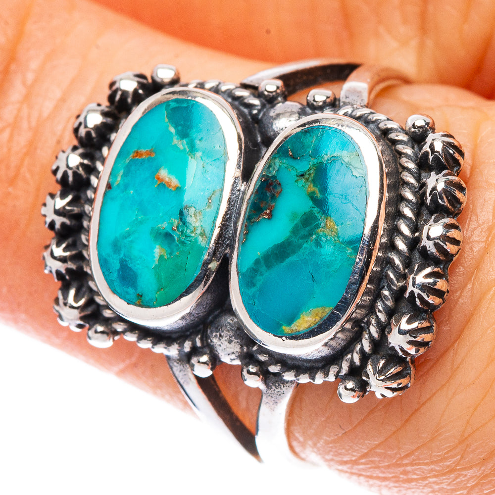 Rare Arizona Turquoise Ring Size 7 (925 Sterling Silver) R2309