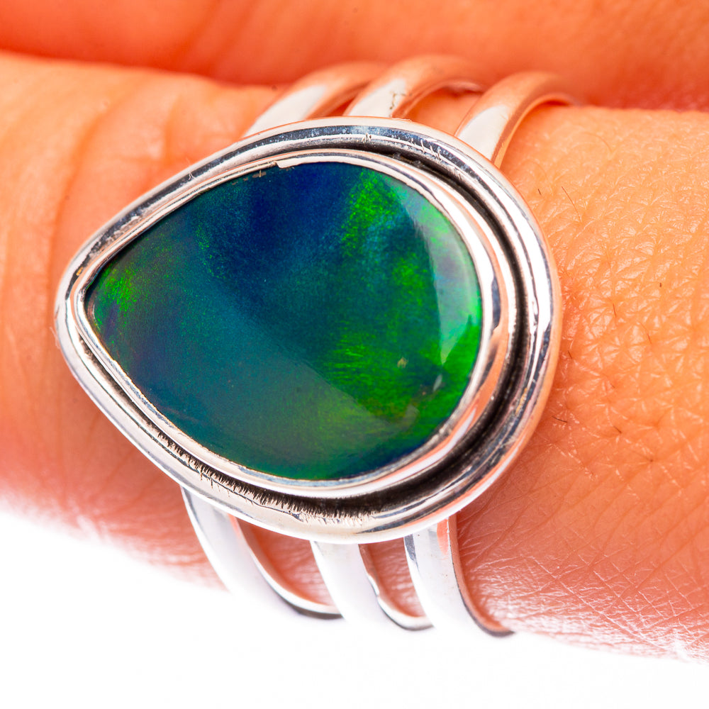 Aura Opal 925 Sterling Silver Ring Size 9 (925 Sterling Silver) RING140304