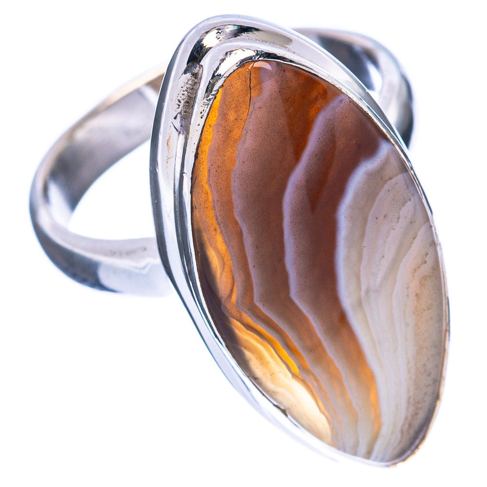 Botswana Agate Ring Size 6.25 (925 Sterling Silver) R2881