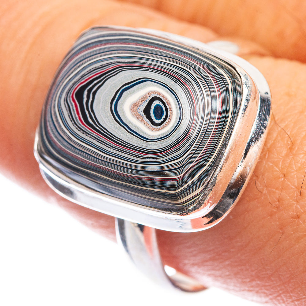 Fordite Ring Size 9.25 (925 Sterling Silver) RING143300