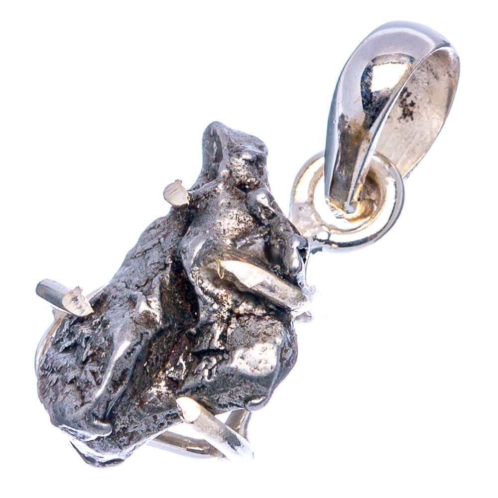 Rare Campo Del Cielo Meteorite Pendant 7/8" (.925 Sterling Silver)