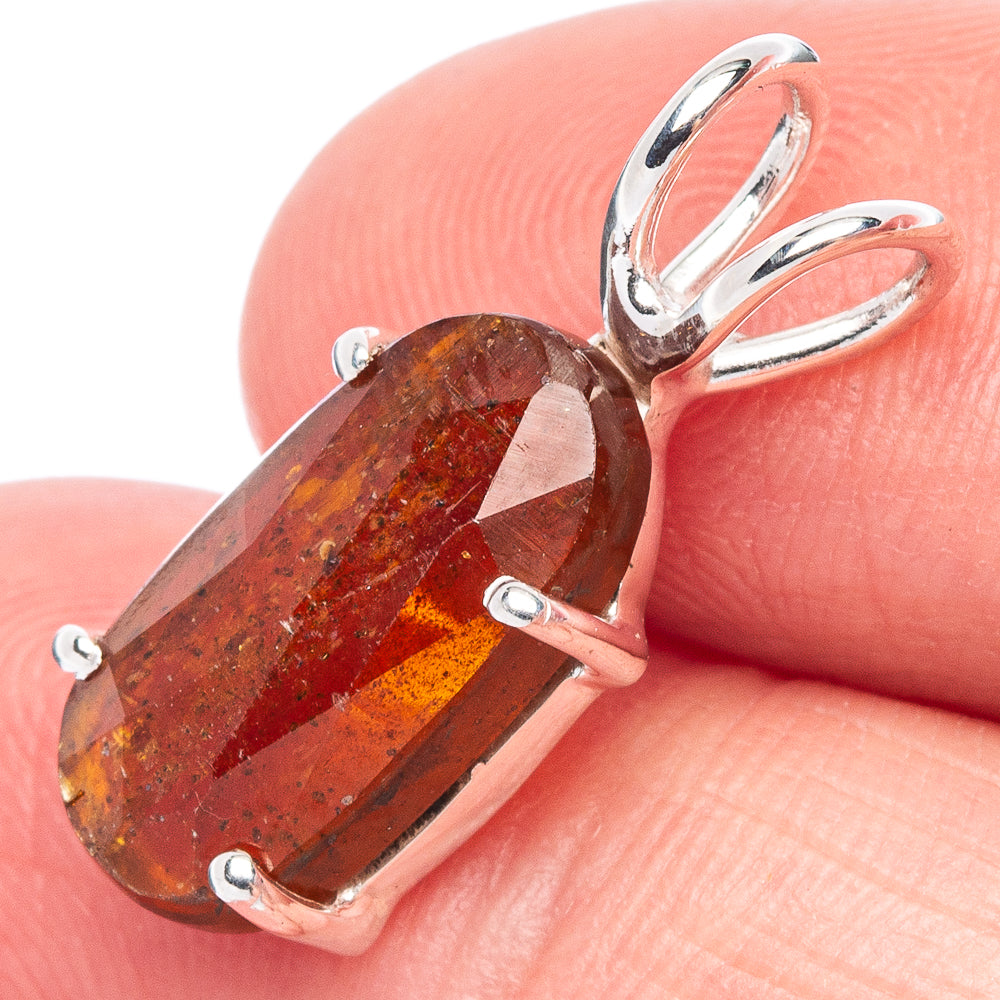 Value Sunstone Pendant 7/8" (925 Sterling Silver) P44499
