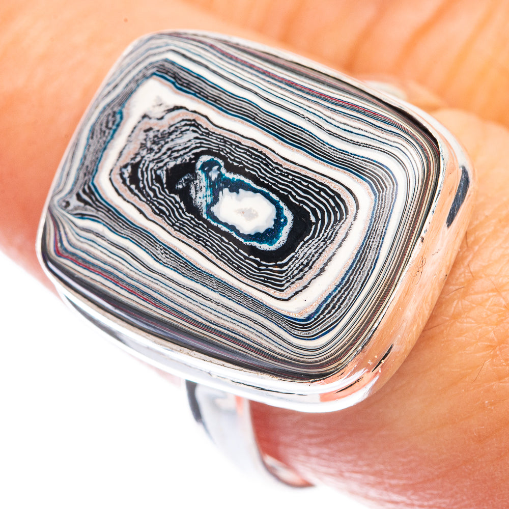 Fordite Ring Size 8.75 (925 Sterling Silver) RING143279