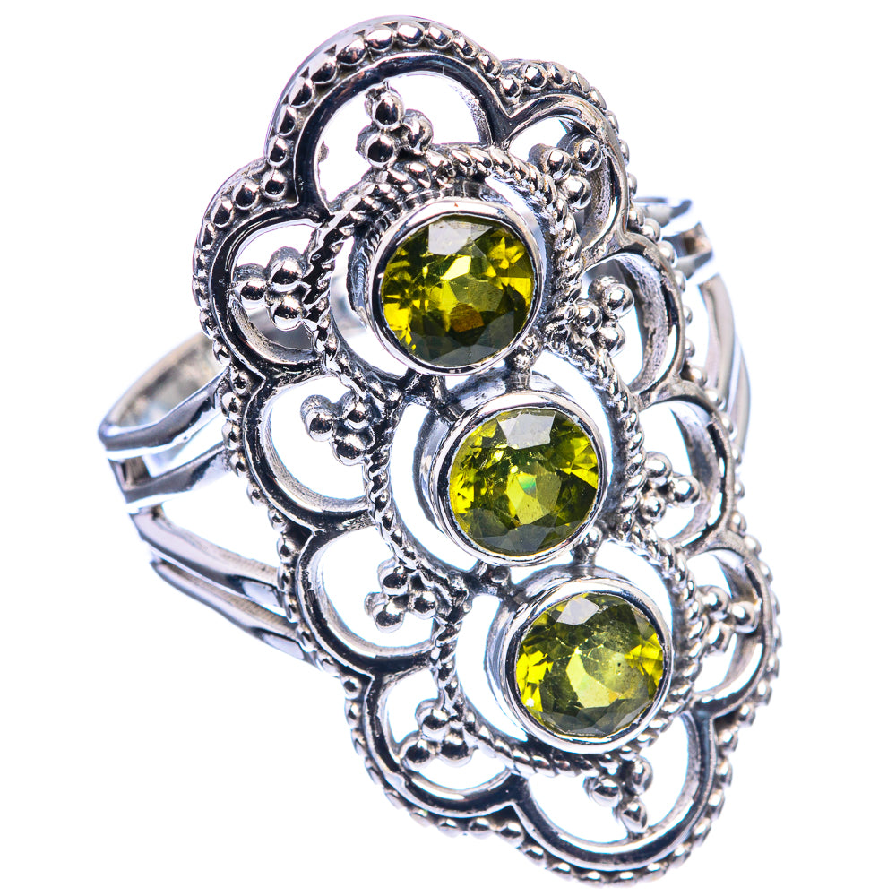 Peridot Ring Size 9 (925 Sterling Silver) R142408