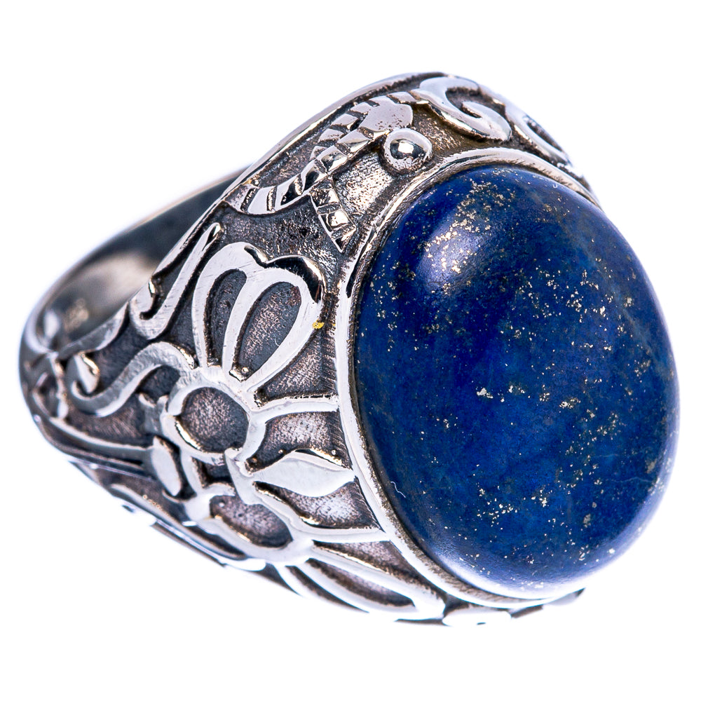 Large Lapis Lazuli Ring Size 6 (925 Sterling Silver) R146467