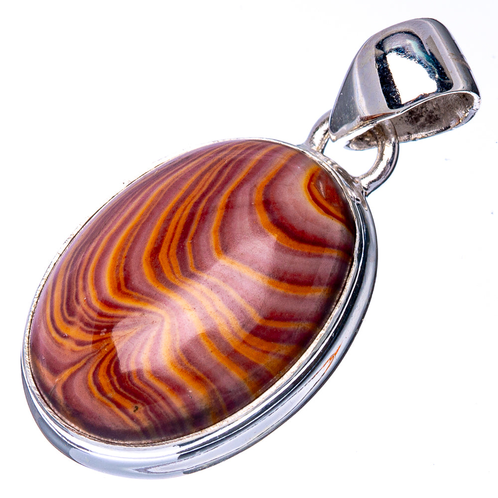 Rainbow Hickoryite Pendant 1 1/4" (925 Sterling Silver) P40928