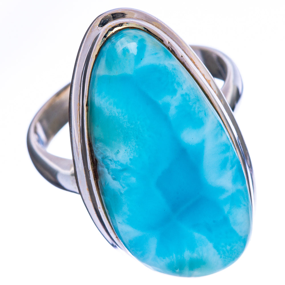 Larimar Ring Size 8 (925 Sterling Silver) R1416