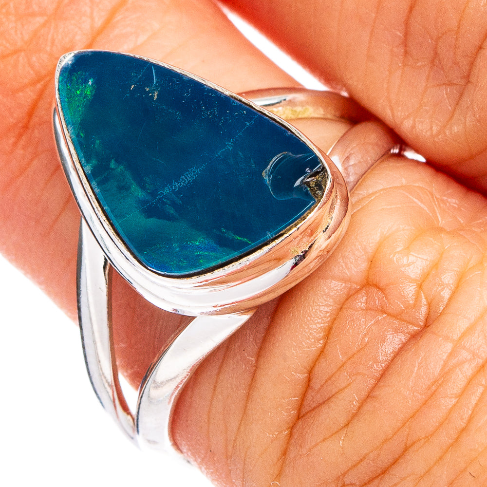 Rare Doublet Opal Ring Size 6.75 (.925 Sterling Silver)