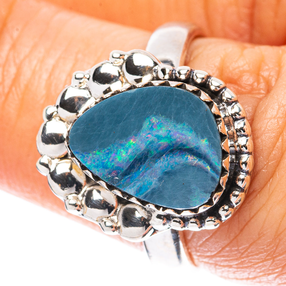 Rare Doublet Opal Ring Size 7.25 (925 Sterling Silver) R4107