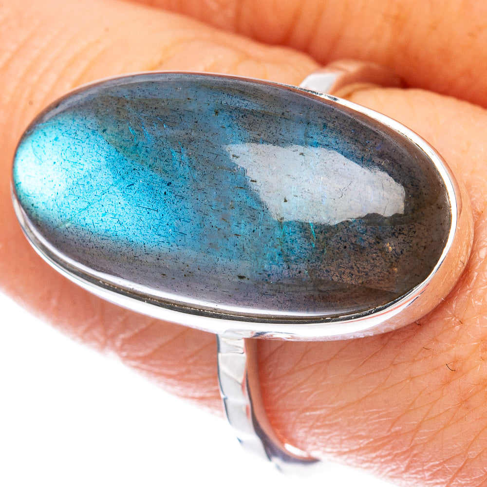 Premium Labradorite Ring Size 9 (925 Sterling Silver) R2594