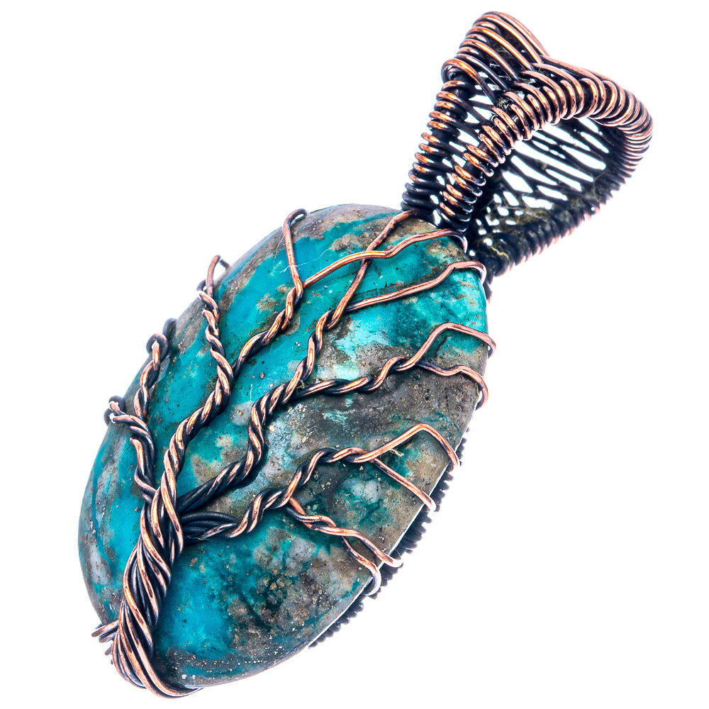 Turquoise Tree of Life 1 3/4" (Oxidized Copper)