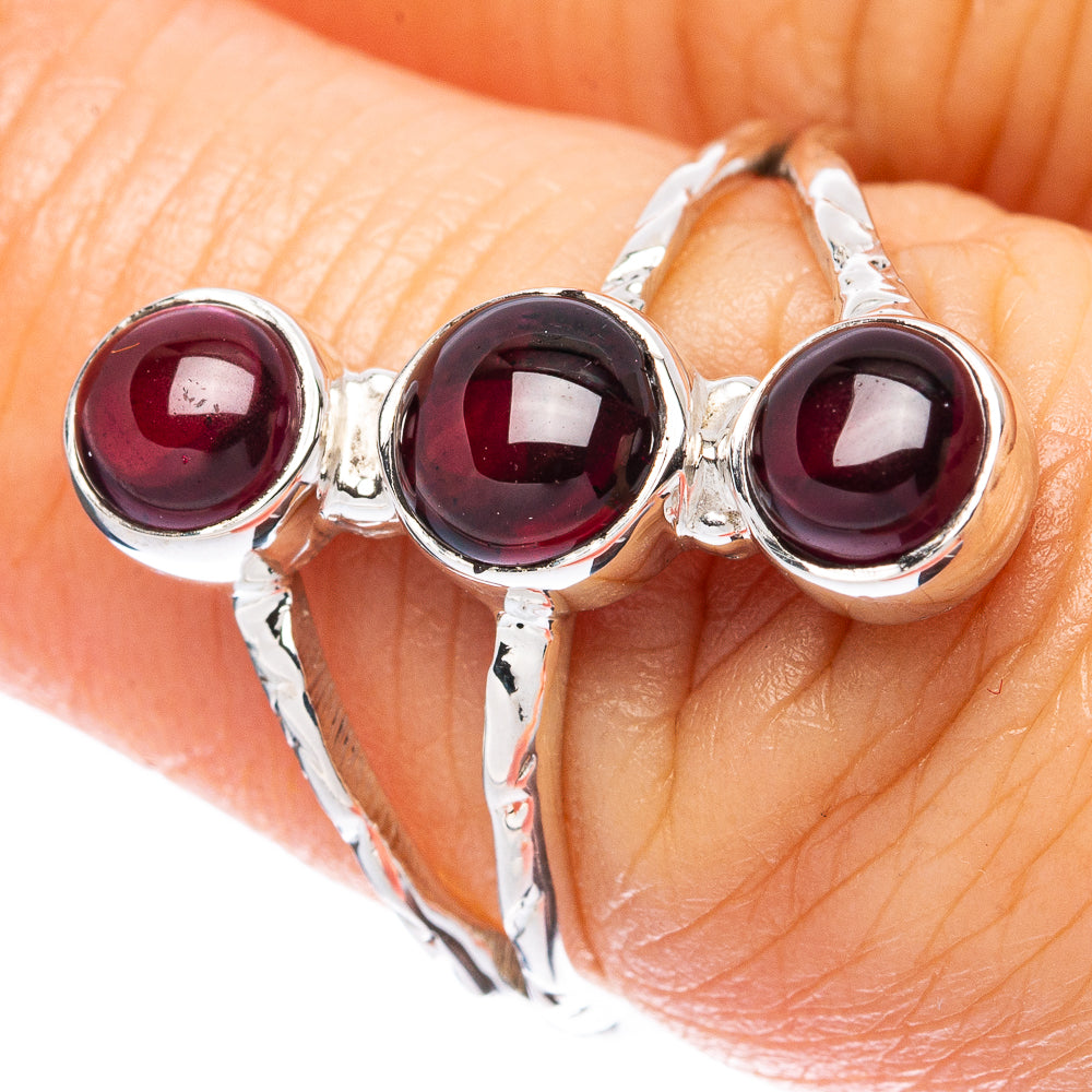 Asc Premium Garnet Ring Size 6.75 (925 Sterling Silver) R3470