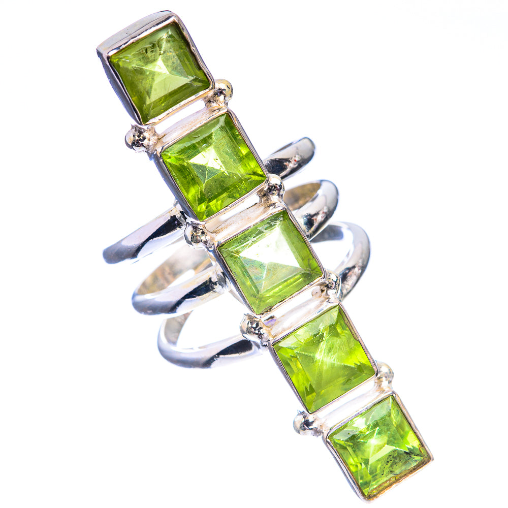Large Peridot Ring Size 5.75 (925 Sterling Silver) R142218