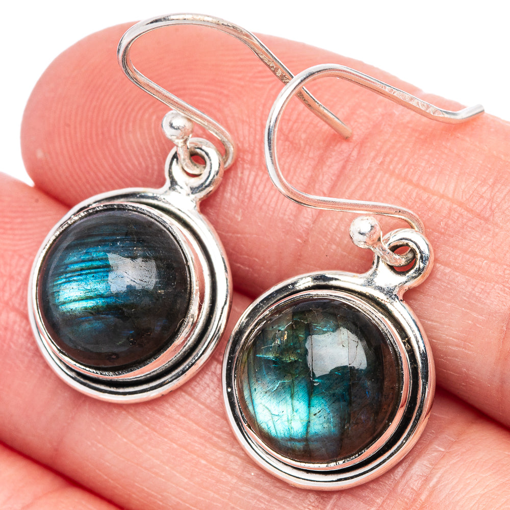 Labradorite Earrings 1 1/8" (925 Sterling Silver) E433330