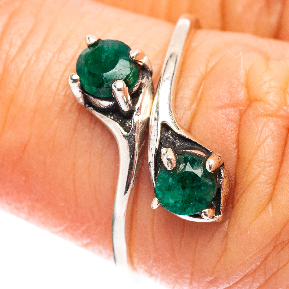 Dainty Green Sillimanite Ring Size 6 (.925 Sterling Silver)