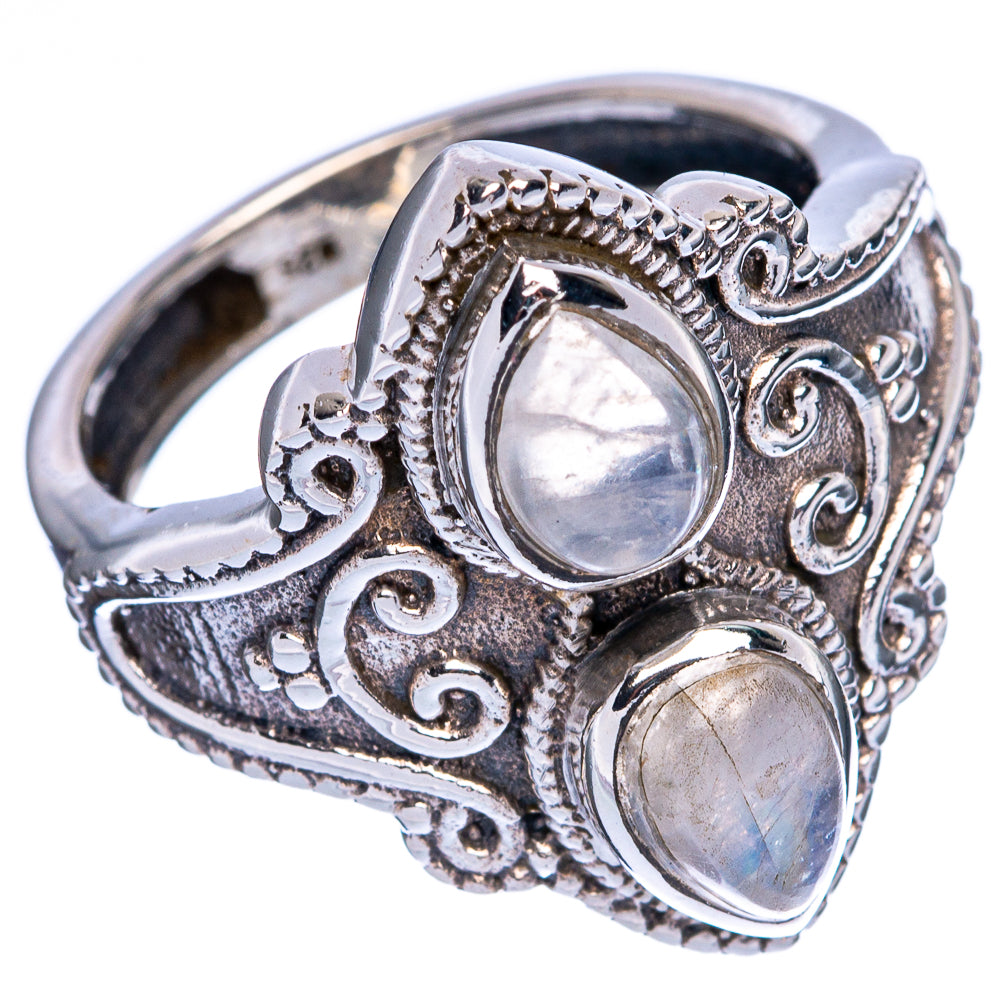 Rainbow Moonstone Ring Size 7.5 (925 Sterling Silver) R146394