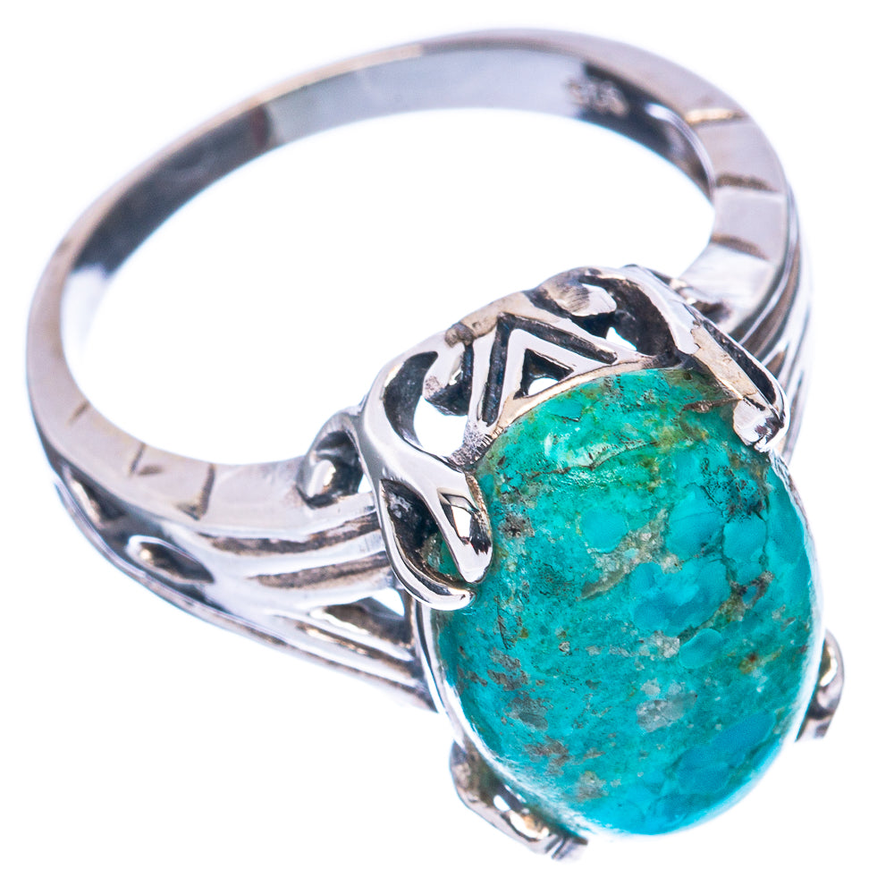 Chrysocolla Ring Size 6.5 (925 Sterling Silver) R2769