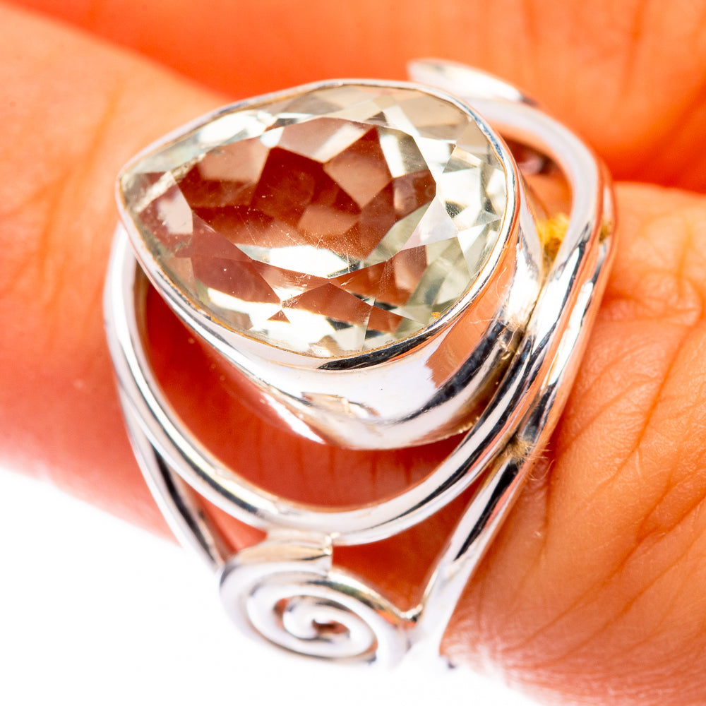Green Amethyst Ring Size 5.75 (925 Sterling Silver) R141283