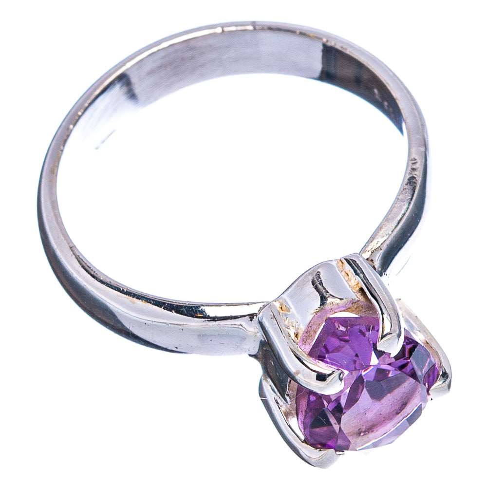 Faceted Amethyst Ring Size 6 (.925 Sterling Silver)