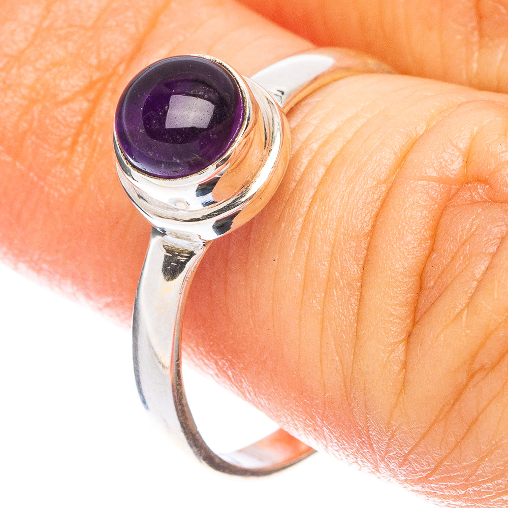 Amethyst Dainty Ring Size 8 (925 Sterling Silver) R5272