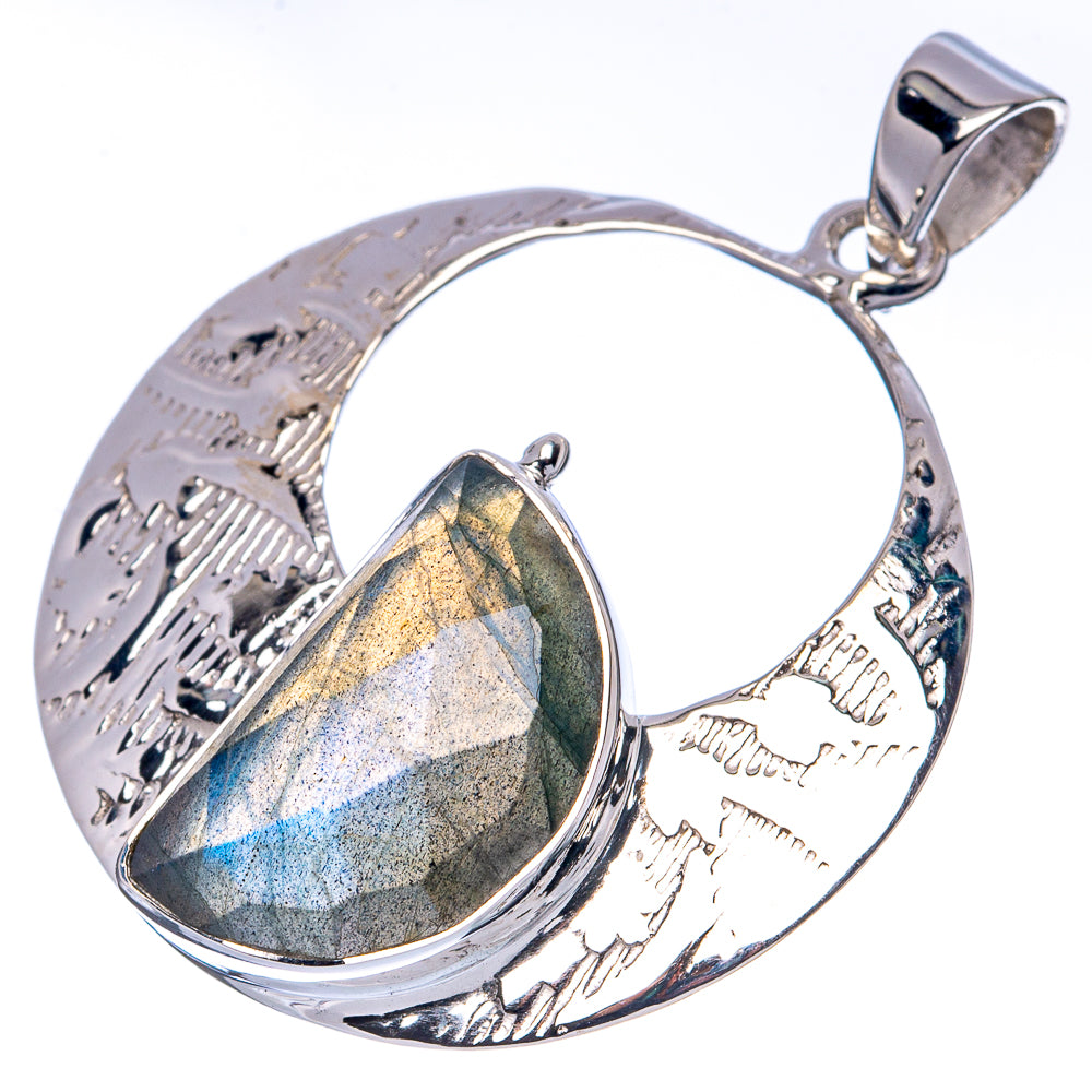 Asc Premium Labradorite Pendant 1 5/8" (925 Sterling Silver) P42256