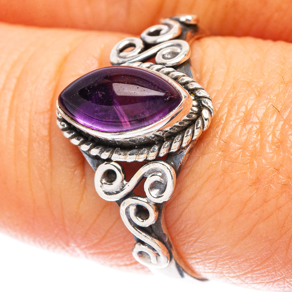 Amethyst Dainty Ring Size 8 (925 Sterling Silver) R5757