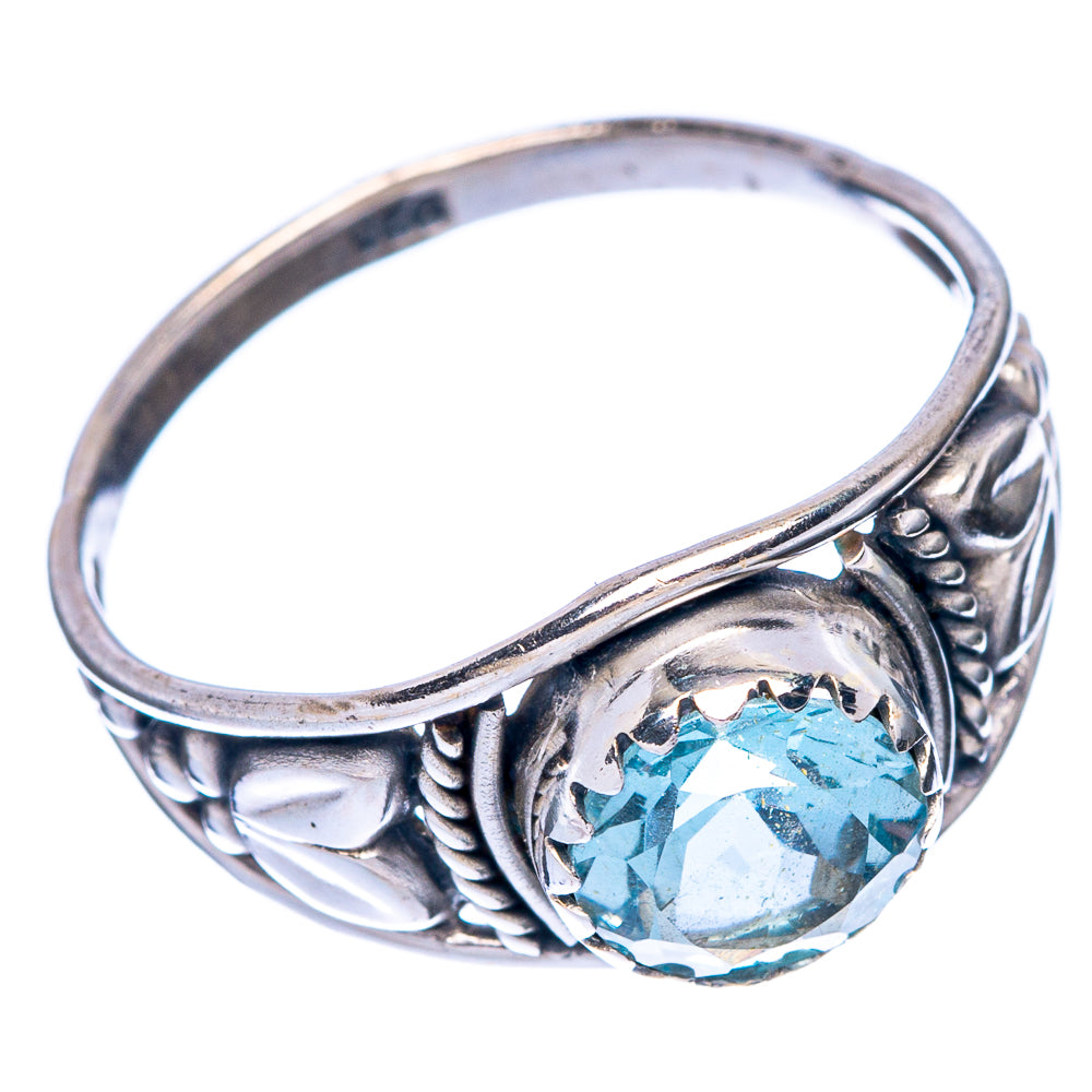 Blue Topaz Dainty Ring Size 7 (925 Sterling Silver) R145734