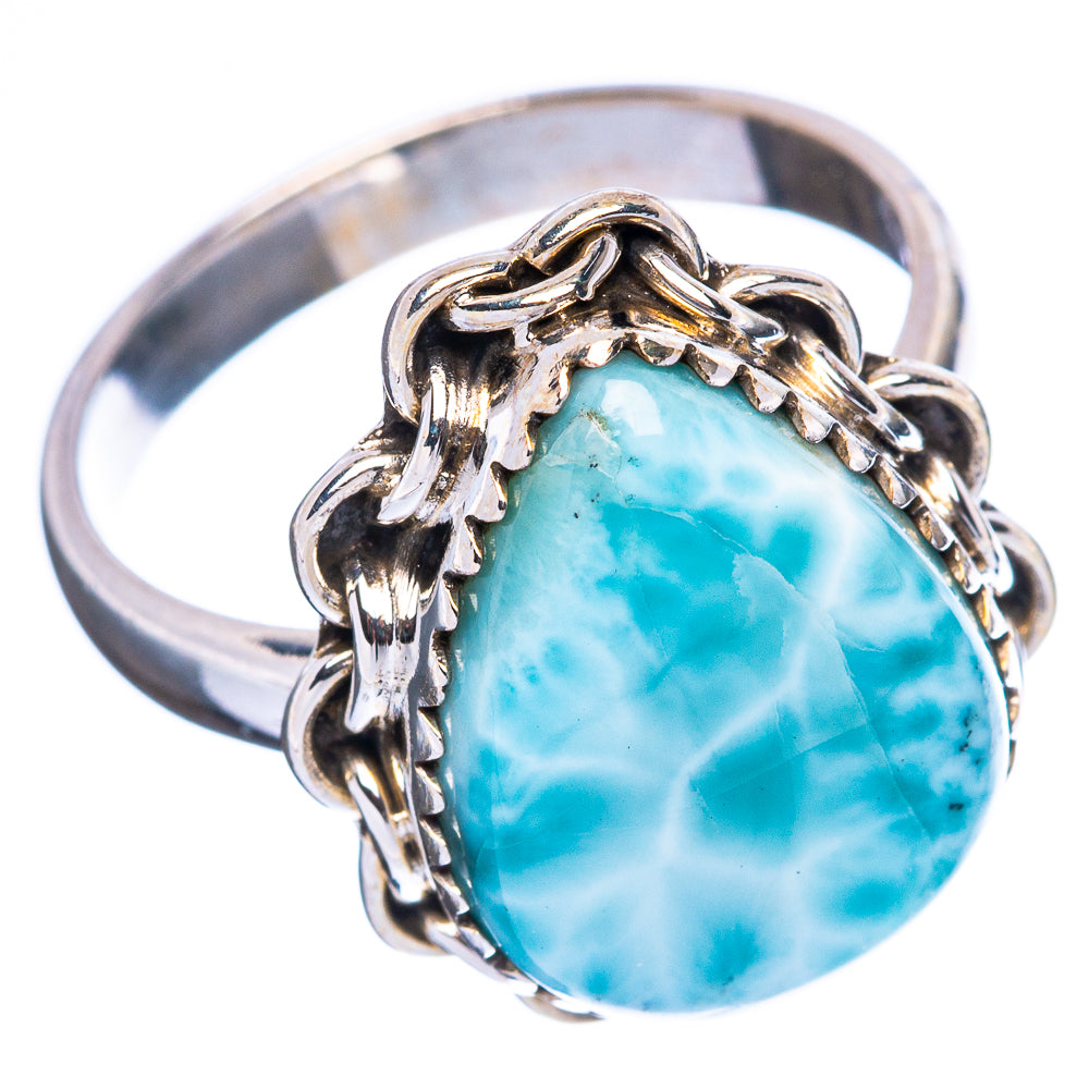 Larimar Ring Size 7.75 (925 Sterling Silver) R4535