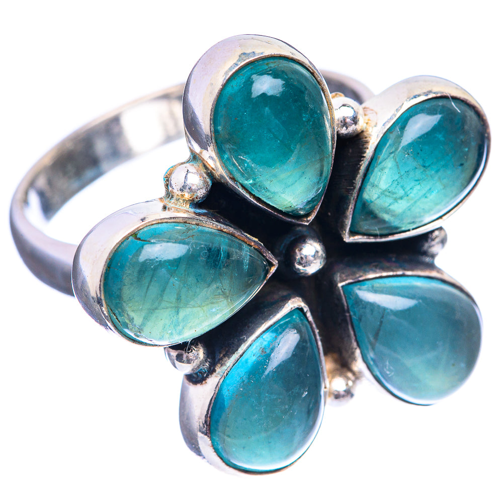 Blue Fluorite Ring Size 10 (925 Sterling Silver) R143093
