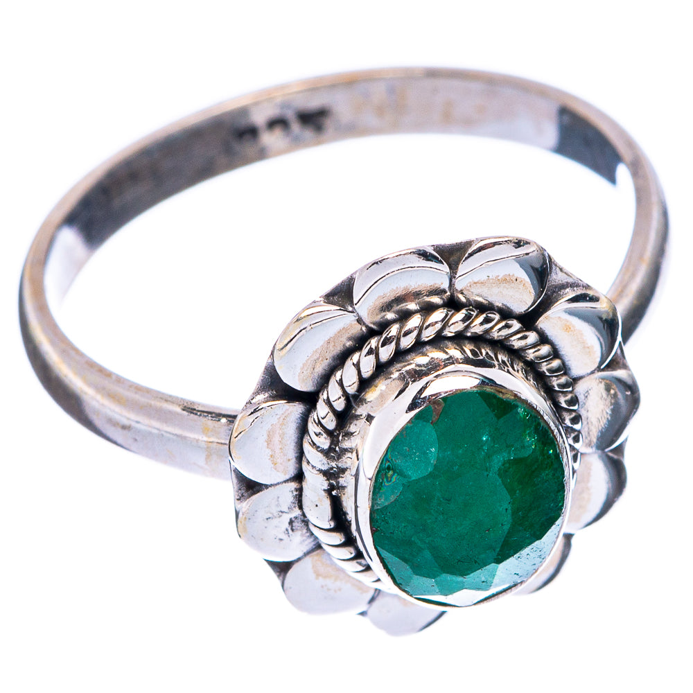 Green Sillimanite Dainty Ring Size 7.5 (925 Sterling Silver) R5725