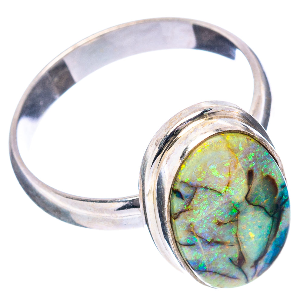 Rare Sterling Opal Ring Size 8.75 (.925 Sterling Silver)