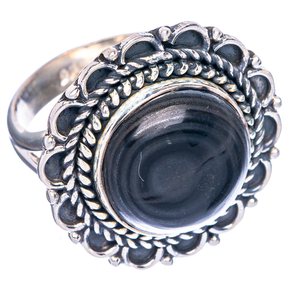 Psilomelane Ring Size 8 (925 Sterling Silver) R1312