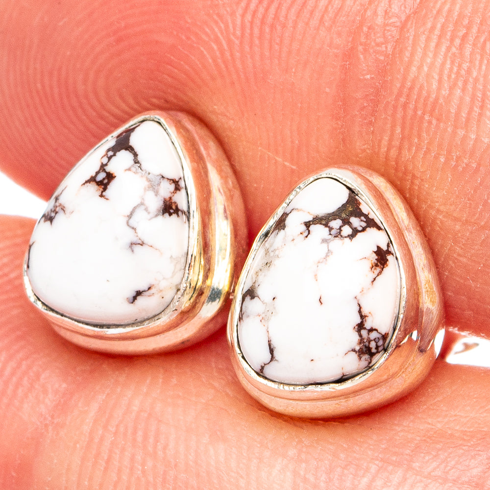 Wild Horse Jasper Earrings 3/8" (925 Sterling Silver) E2753