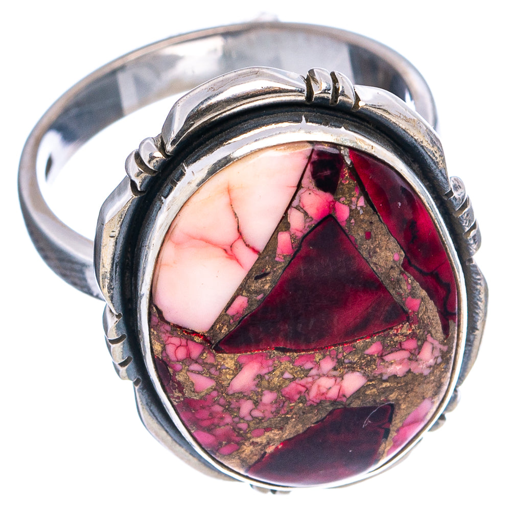 Red Dahlia Mohave Turquoise Ring Size 6.5 (.925 Sterling Silver)
