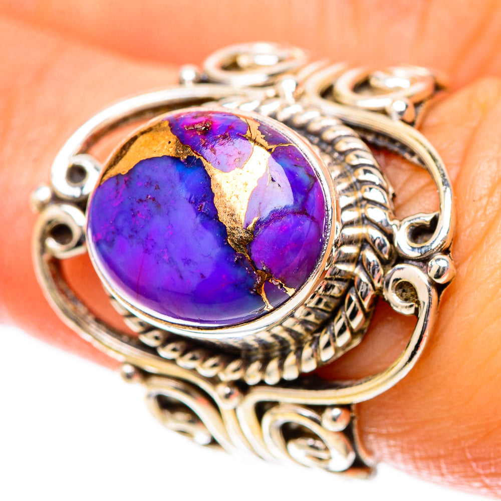 Purple Copper Composite Turquoise Ring Size 6.75 (925 Sterling Silver) RING137897