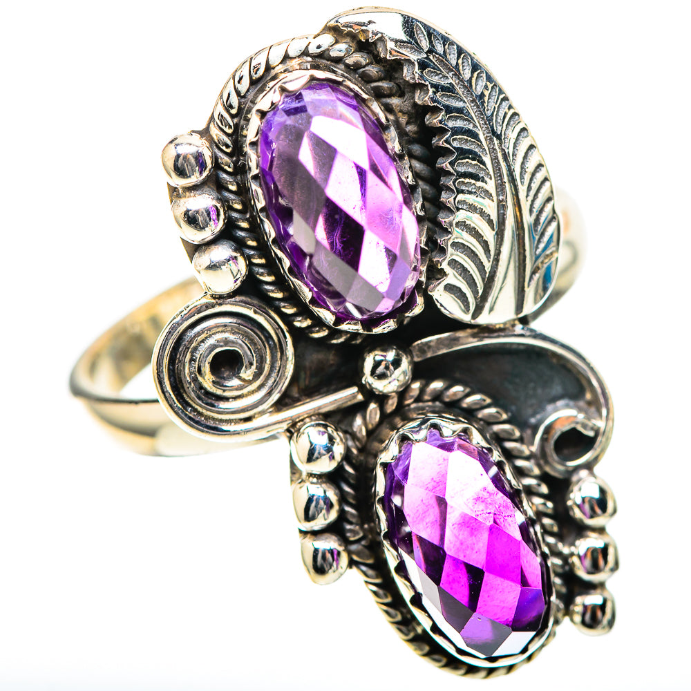 Faceted Amethyst Ring Size 10 (925 Sterling Silver) RING139213