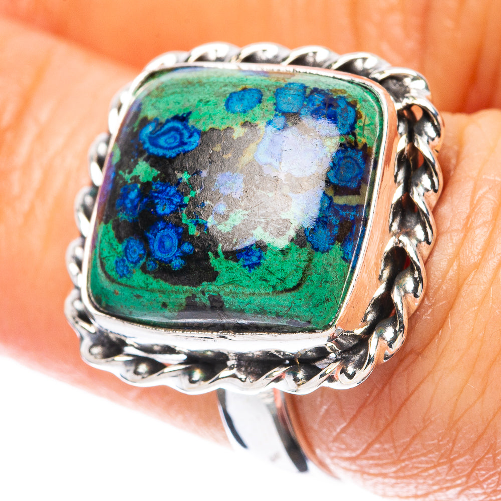 Azurite Ring Size 6.75 (925 Sterling Silver) R4120